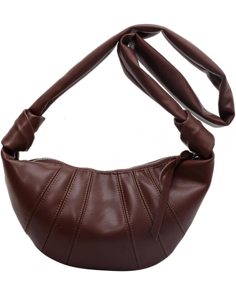 Crescent Crossbody Bag for Women Faux Leather Dumpling Bags Purse Half Moon Shoulder Bag Sling Bag Handbag Satchels Coffee $2...