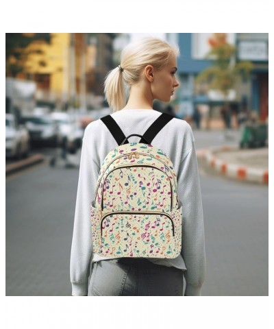 Small Backpack Purse for Women, Music Notes Travel Bag Casual Daypack Shoulder Bag Medium $17.64 Backpacks