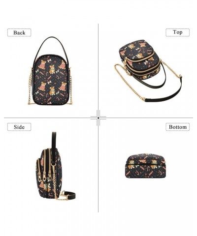 Small Crossbody Handbag for Women Mini Over Shoulder Purse with Three Zippered Pockets Durable Shoulder Bag Color-hf020 $14.0...