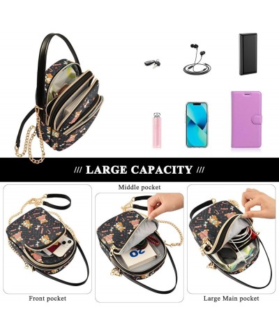 Small Crossbody Handbag for Women Mini Over Shoulder Purse with Three Zippered Pockets Durable Shoulder Bag Color-hf020 $14.0...