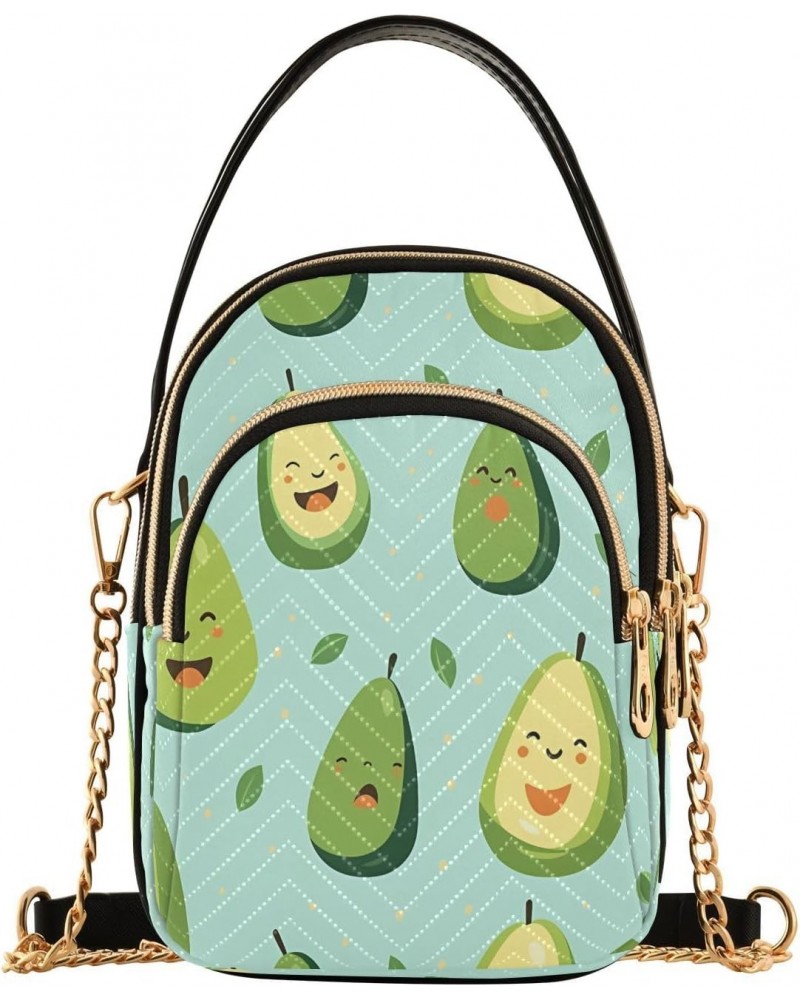 Crossbody Bags Crossbody Purse Chest Bag Cartoon Avocado for Women Trendy $13.76 Shoulder Bags