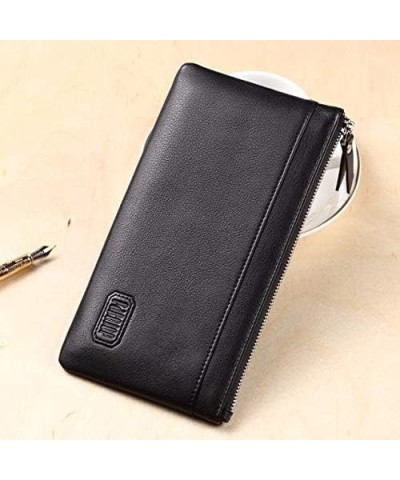 Mens Long Leather Long Zippered Wallet,Cellphone Clutch Wallet Purse for Men Large Travel Business Hand Bag Cell Phone Holste...