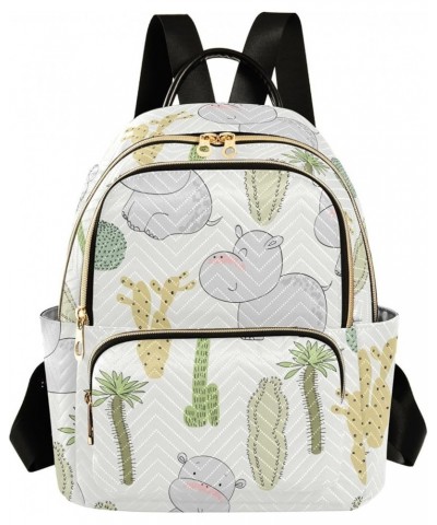 Mini Backpack Purse for Women Lightweight Girls Small Size Cute Cactus Hippo School Teens College Traveling Medium $16.82 Bac...