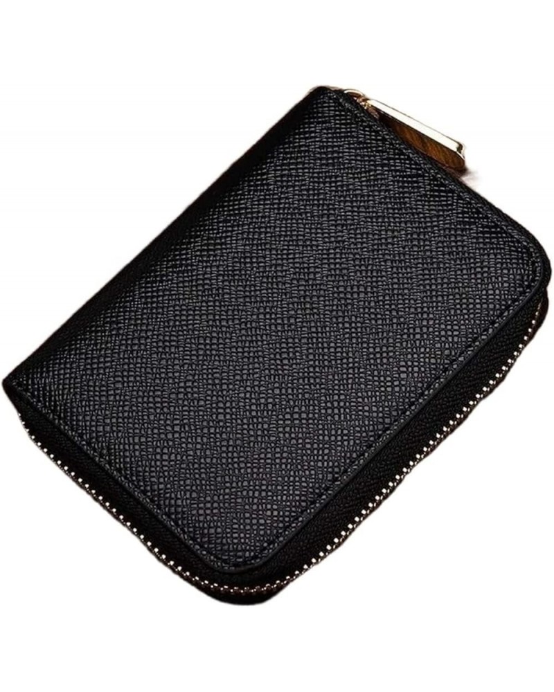 New Small Purse Multi-Function Card Short Mini Hand Zipper Wallet for Gift (Color : Black) Black $12.13 Wallets