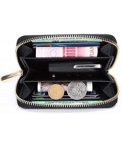 New Small Purse Multi-Function Card Short Mini Hand Zipper Wallet for Gift (Color : Black) Black $12.13 Wallets