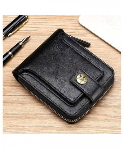 Men WalletZipper Leather Wallet tarjetero Male Organizer Long Coin cartera Hombre (Color : Coffee) Black $42.88 Wallets