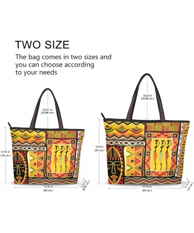 Large Tote Top Handle Bag, Women Zippered Handbag, Big Shoulder Hand Bags Multi 13 $13.33 Shoulder Bags