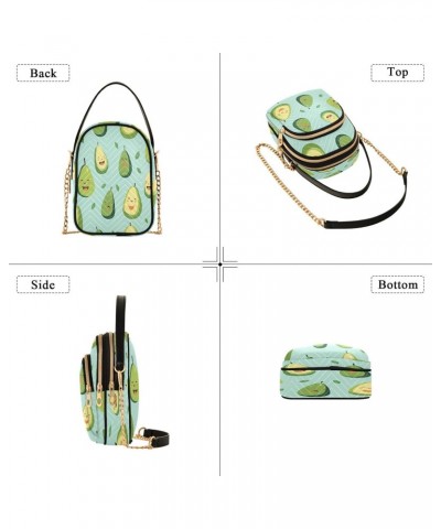 Crossbody Bags Crossbody Purse Chest Bag Cartoon Avocado for Women Trendy $13.76 Shoulder Bags