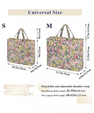 Shoulder Bag Women Delicate Daisy Print Gym Tote Handbag Christmas Hostess Gift Work Tote Satchel Cute Small Flower Liberty F...