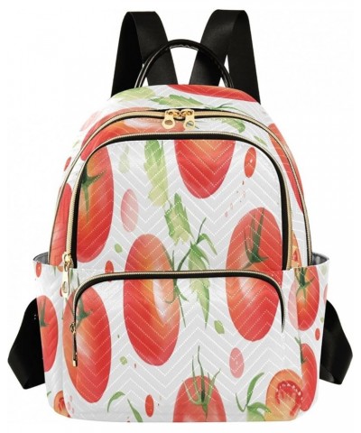 Tomato Fashion Backpack Purse Ladies Fashion Rucksack Travel Shoulder Bag Casual Daily Backpack Medium $21.82 Backpacks