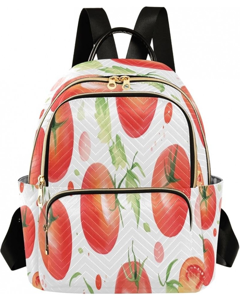 Tomato Fashion Backpack Purse Ladies Fashion Rucksack Travel Shoulder Bag Casual Daily Backpack Medium $21.82 Backpacks