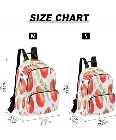 Tomato Fashion Backpack Purse Ladies Fashion Rucksack Travel Shoulder Bag Casual Daily Backpack Medium $21.82 Backpacks