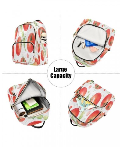 Tomato Fashion Backpack Purse Ladies Fashion Rucksack Travel Shoulder Bag Casual Daily Backpack Medium $21.82 Backpacks