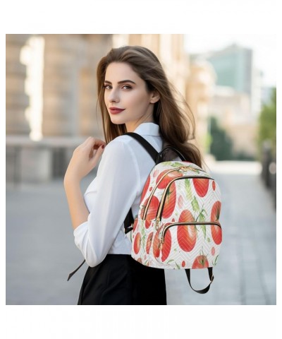 Tomato Fashion Backpack Purse Ladies Fashion Rucksack Travel Shoulder Bag Casual Daily Backpack Medium $21.82 Backpacks