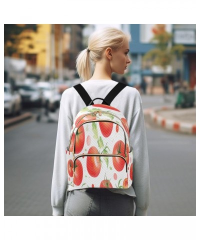 Tomato Fashion Backpack Purse Ladies Fashion Rucksack Travel Shoulder Bag Casual Daily Backpack Medium $21.82 Backpacks