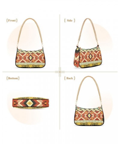 Shoulder Bag Mexican Tribal Ethnic Geometric Heart Women Clutch Handbag Shoulder Purch Boho Bag Date Chain Bag Tote Bag Sprin...