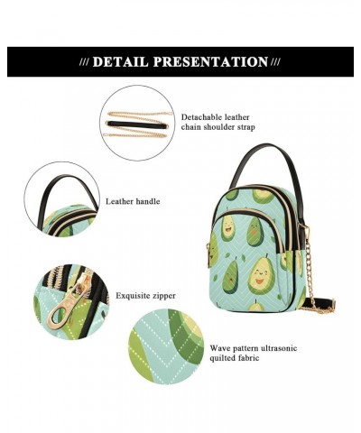 Crossbody Bags Crossbody Purse Chest Bag Cartoon Avocado for Women Trendy $13.76 Shoulder Bags