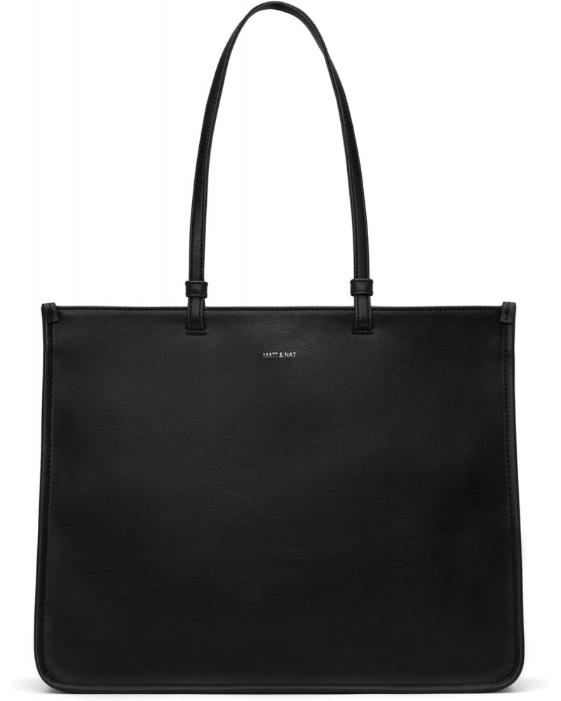 Vegan Handbags, Calina Tote, Black - Designer Purses & Bags, Cruelty-Free, Animal Free, Recycled $69.30 Totes