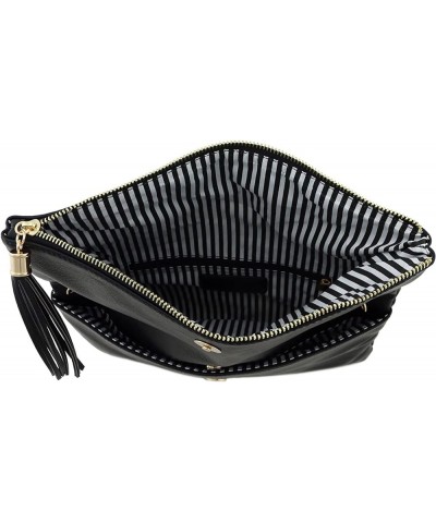 Envelope Clutch Bags for Women Foldover Crossbody Tassel Wallet with Chain Strap, Elegant Evening Purse 1-nude-lp $14.70 Wris...