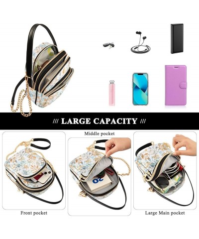 Small Crossbody Handbag for Women Mini Over Shoulder Purse with Three Zippered Pockets Durable Travel Purse Color-hf014 $9.02...