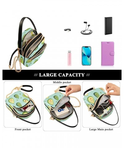 Crossbody Bags Crossbody Purse Chest Bag Cartoon Avocado for Women Trendy $13.76 Shoulder Bags