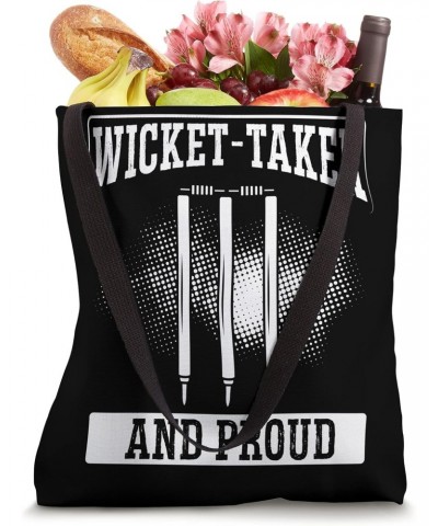 Wicket-Taker And Proud Cricket Team Cricket Tote Bag $11.18 Totes