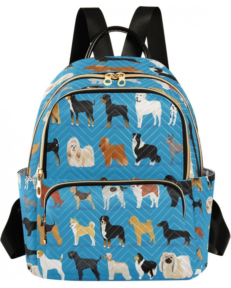 Lovely Puppy Dog Animal Women Backpack Purse Ladies Fashion Shoulder Bag Daypack Travel Bag 7.5L $13.64 Backpacks