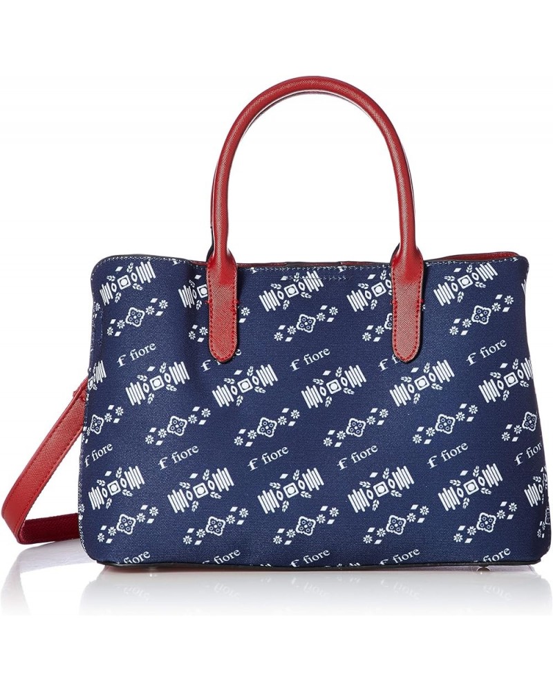 Fiore Canvas Print Bag 657 Red $33.61 Handbags