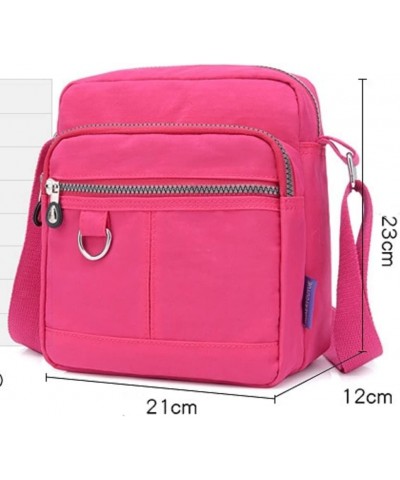 Nylon Bag for Women Men Crossbody Bag Sling Bag Lightweight Should Bag Small Handbag for Teens Grey $12.46 Crossbody Bags