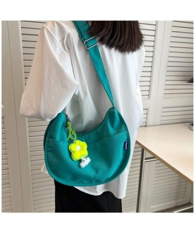 Women Cute Small Hobo Bag Handbag Fashion Streetwear Casual Shoulder Bag Crossbody Bag Tote Bag Purse Flower Pendant Blue $14...