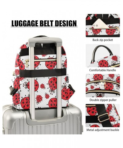 Ladybugs Backpack Purse for Women Anti-theft Small Fashion Travel Backpack with Strap Handbag Lady Purse,S Small $14.57 Backp...