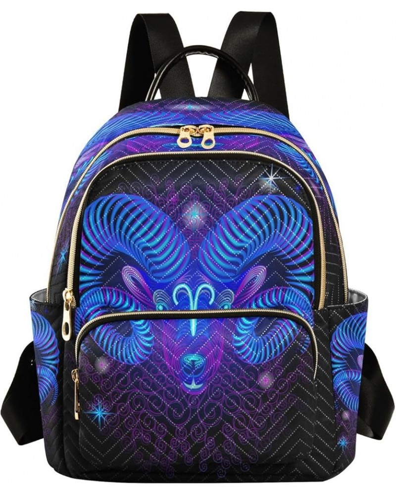 Fashion Backpack Mini Backpack Purse Casual Daily Backpack Aries for Travel for College Work Multi 2 Medium $17.81 Backpacks