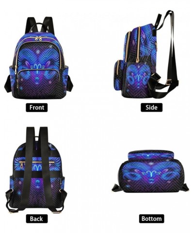 Fashion Backpack Mini Backpack Purse Casual Daily Backpack Aries for Travel for College Work Multi 2 Medium $17.81 Backpacks