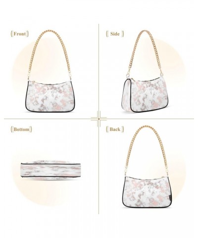 Shoulder Bags for Women Colorful Marble Texture Hobo Tote Handbag Small Clutch Purse with Zipper Closure Multi14 $16.73 Shoul...