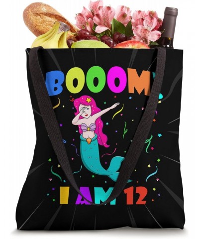 Dabbing Mermaid - Booom! I Am 12 Boys Girls 12th Birthday Tote Bag $14.18 Totes