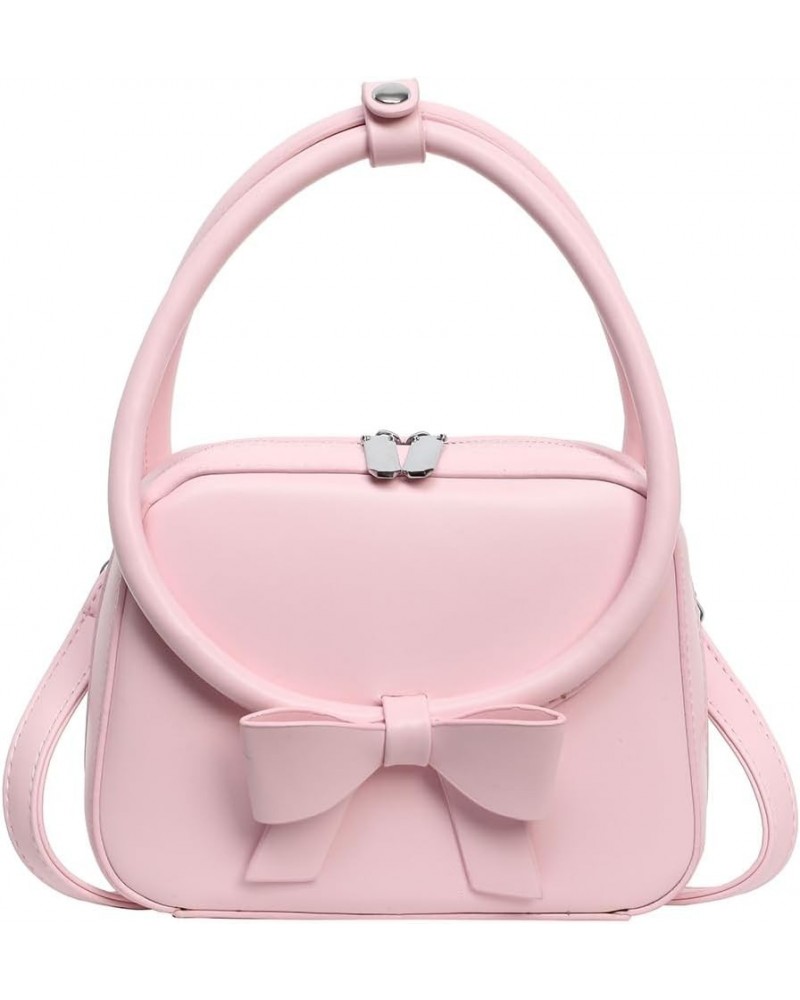 Women Casual Crossbody Bag PU Leather Simple Hobo Bag Adjustable Strap Versatile Sling Bag Ladies Daily Commute Bag Pink $12....