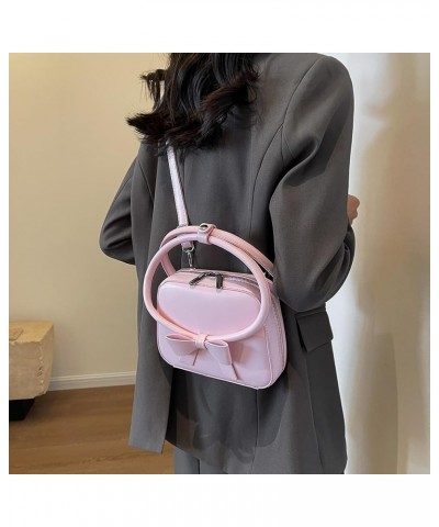 Women Casual Crossbody Bag PU Leather Simple Hobo Bag Adjustable Strap Versatile Sling Bag Ladies Daily Commute Bag Pink $12....