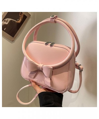 Women Casual Crossbody Bag PU Leather Simple Hobo Bag Adjustable Strap Versatile Sling Bag Ladies Daily Commute Bag Pink $12....