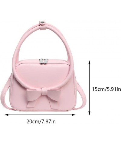 Women Casual Crossbody Bag PU Leather Simple Hobo Bag Adjustable Strap Versatile Sling Bag Ladies Daily Commute Bag Pink $12....