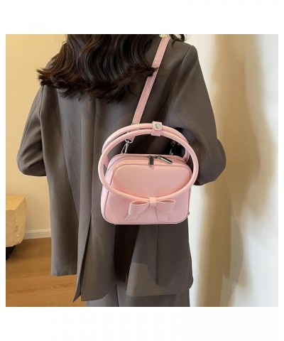 Women Casual Crossbody Bag PU Leather Simple Hobo Bag Adjustable Strap Versatile Sling Bag Ladies Daily Commute Bag Pink $12....