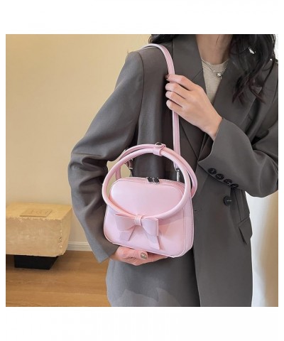 Women Casual Crossbody Bag PU Leather Simple Hobo Bag Adjustable Strap Versatile Sling Bag Ladies Daily Commute Bag Pink $12....