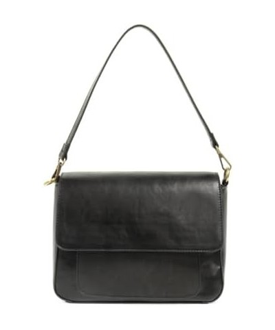 Women's Fashion Purse Lexie Convertible Should Bag with Faux Suede Trim 100 - Black $35.88 Shoulder Bags