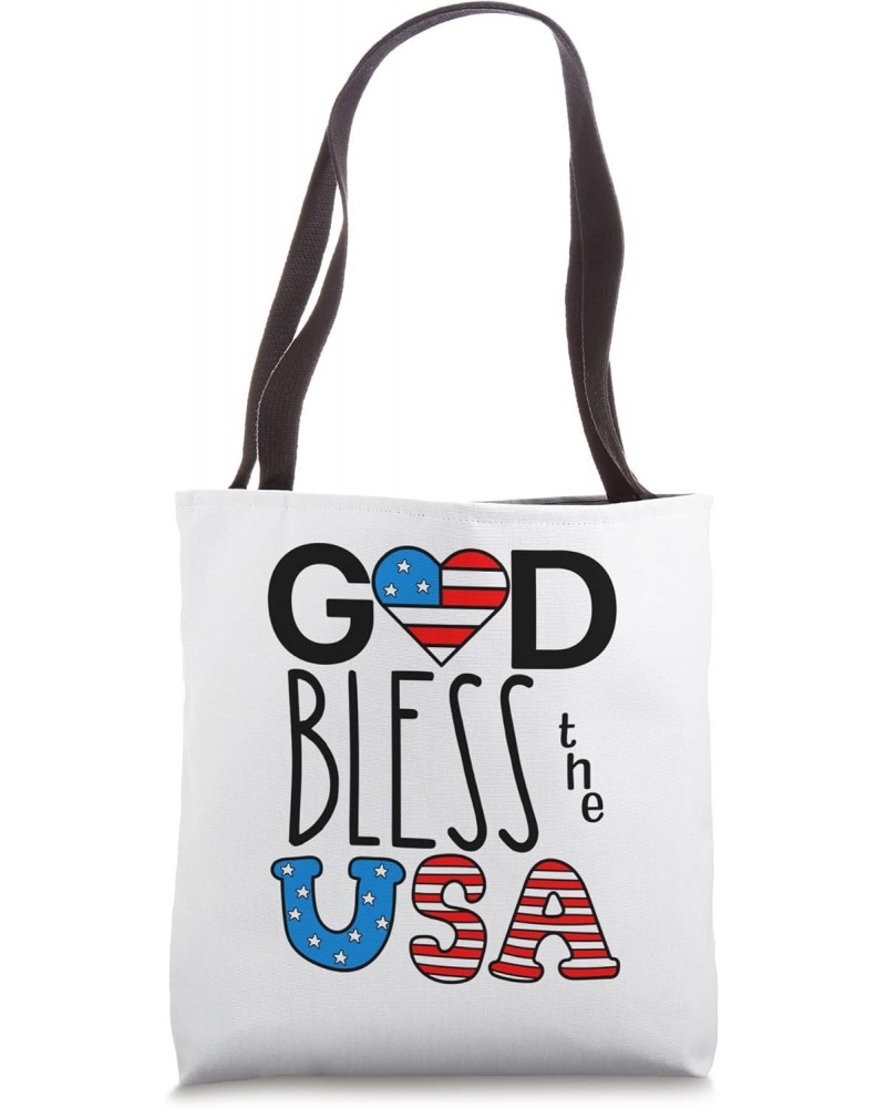 God Bless the Heart Flag Tote Bag $12.97 Totes