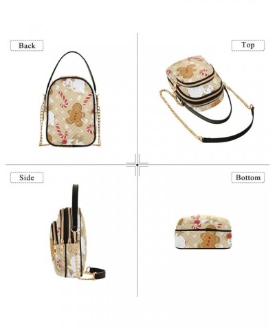 Holiday Festive Cell Phone Purse Crossbody Handbag Durable Shoulder Bag Travel Pouch Multicoloured-011 $13.25 Shoulder Bags