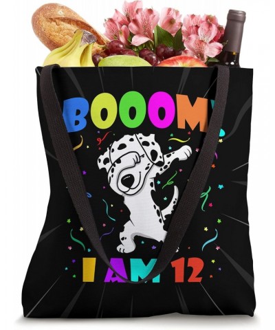 Dabbing Dalmatian - Booom! I Am 12 Boys Girls 12th Birthday Tote Bag $11.49 Totes