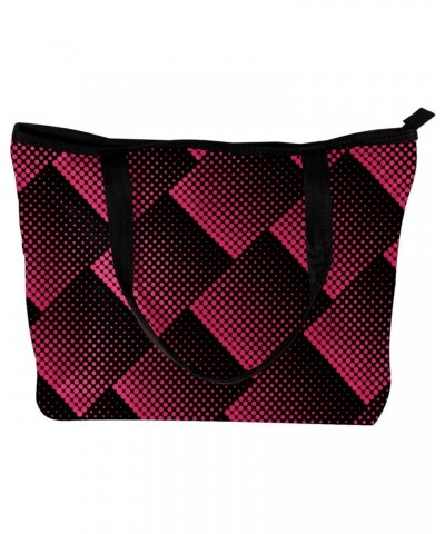 Handbag Halftone Design In Black And Red Dots Pattern Size: 11.8x4.1x15.4 inches storage bag Handbag $11.43 Handbags