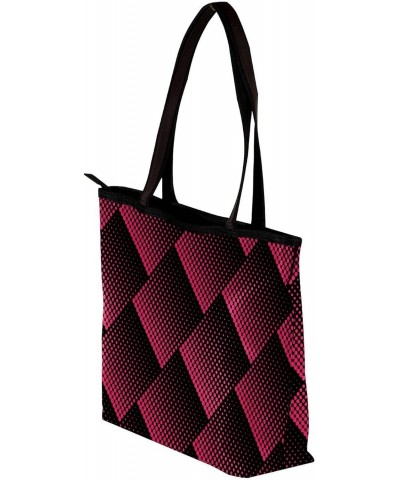 Handbag Halftone Design In Black And Red Dots Pattern Size: 11.8x4.1x15.4 inches storage bag Handbag $11.43 Handbags