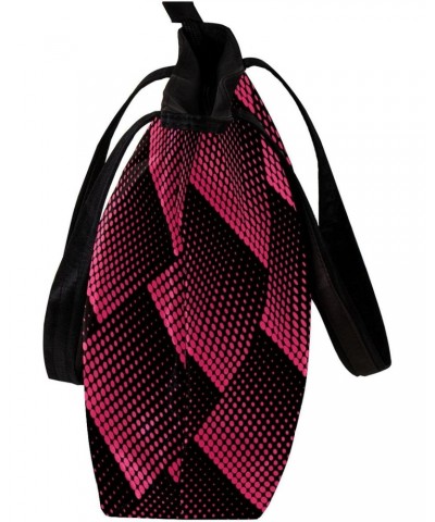 Handbag Halftone Design In Black And Red Dots Pattern Size: 11.8x4.1x15.4 inches storage bag Handbag $11.43 Handbags