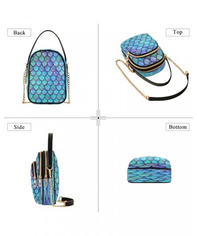 Crossbody Bags For Women Crossbody Bag Leather Chain Strap Multi Zipper Pockets Phone Purses Handbag Shoulder Bag Color 3 $10...