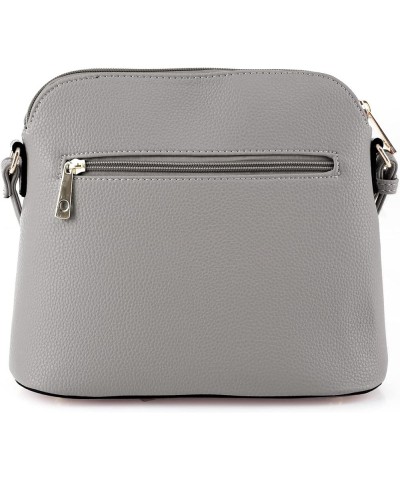 Lunar Lightweight Medium Dome Crossbody Bag Shoulder Bag with Tassel | Zipper Pocket | Adjustable Strap Grey $12.45 Crossbody...